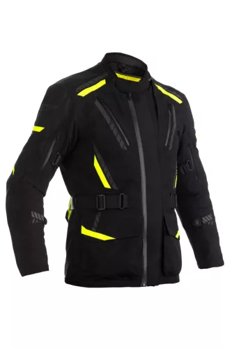 Geacă moto textil RST Pathfinder negru/galben fluo
