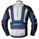 Geacă moto textil damă RST Pro Series Adventure-X argintiu/albastru/roșu