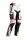 Pantaloni moto textil damă RST Pro Series Adventure-X alb gheață/albastru/roșu