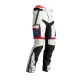 Pantaloni moto textil damă RST Pro Series Adventure-X alb gheață/albastru/roșu