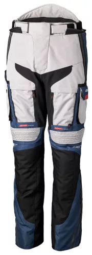 Pantaloni moto textil RST Pro Series Adventure-X argintiu/albastru/roșu