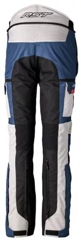 Pantaloni moto textil RST Pro Series Adventure-X argintiu/albastru/roșu