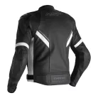 Geacă moto piele cu airbag RST Sabre negru/alb