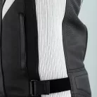 Geacă moto piele cu airbag RST Sabre negru/alb