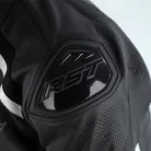 Geacă moto piele cu airbag RST Sabre negru/alb