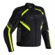 Geacă moto textil cu airbag RST Sabre negru/gri/galben fluo