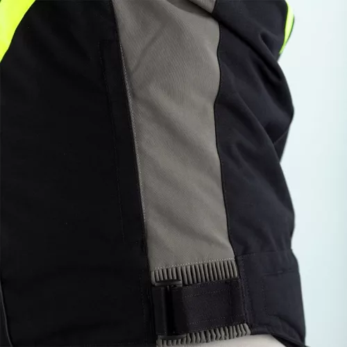 Geacă moto textil cu airbag RST Sabre negru/gri/galben fluo