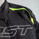 Geacă moto textil cu airbag RST Sabre negru/gri/galben fluo