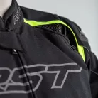 Geacă moto textil cu airbag RST Sabre negru/gri/galben fluo