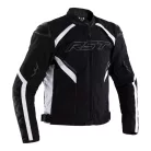 Geacă moto textil RST Sabre negru/alb