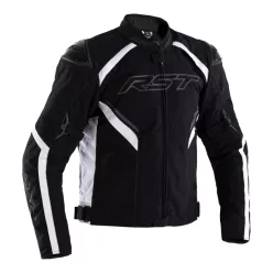 Geacă moto textil RST Sabre negru/alb