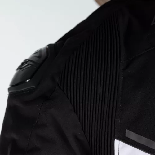 Geacă moto textil RST Sabre negru/alb