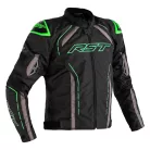 Geacă moto textil RST S-1 negru/gri/verde fluo