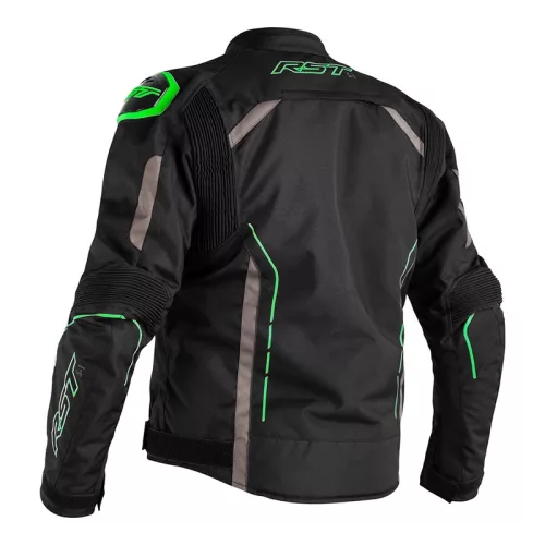Geacă moto textil RST S-1 negru/gri/verde fluo
