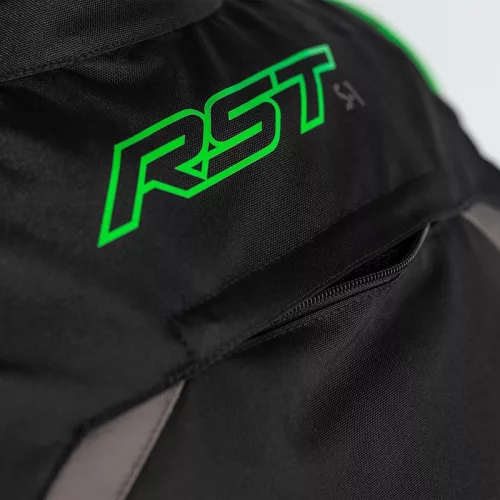 Geacă moto textil RST S-1 negru/gri/verde fluo