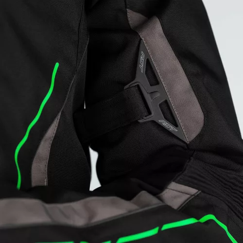 Geacă moto textil RST S-1 negru/gri/verde fluo