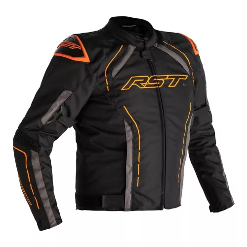 Geacă moto textil RST S-1 negru/gri/portocaliu