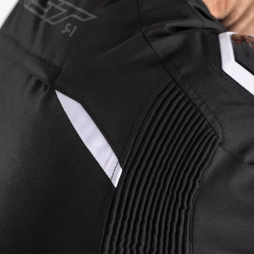 Geacă moto textil RST S-1 negru/alb