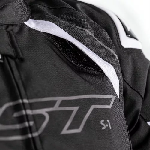 Geacă moto textil RST S-1 negru/alb