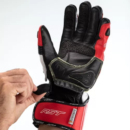 Mănuși moto RST TracTech Evo 4 roșu/alb/negru