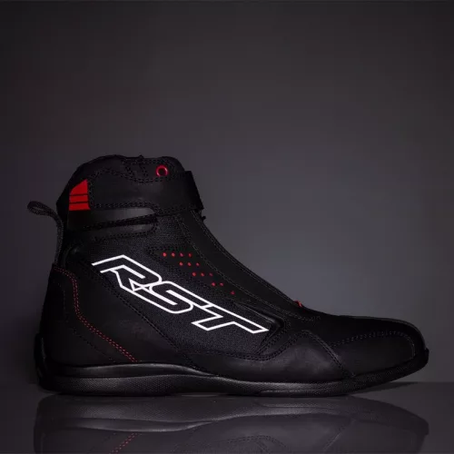 Ghete moto RST Frontier negru/roșu