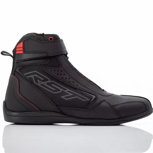 Ghete moto damă RST Frontier negru/roșu
