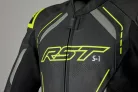 Geacă moto piele RST S1 galben fluo