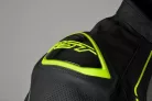 Geacă moto piele RST S1 galben fluo
