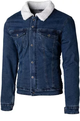 Geacă moto textil RST Sherpa Denim albastru