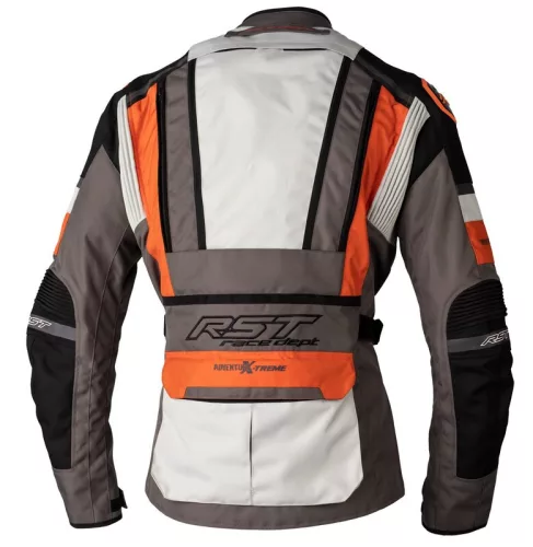 Geacă moto textil RST Pro Series Adventure-Xtreme Race Dept gri/alb gheață/portocaliu