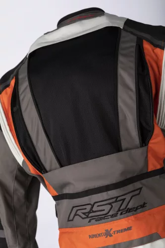Geacă moto textil RST Pro Series Adventure-Xtreme Race Dept gri/alb gheață/portocaliu