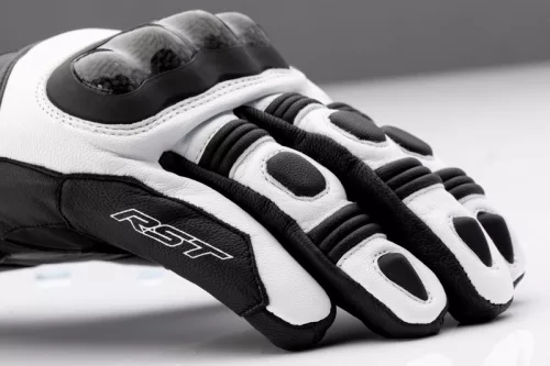 Mănuși moto impermeabile RST Sport Mid alb/negru