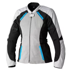   Geacă moto textil damă RST Ava Mesh argintiu/negru/albastru