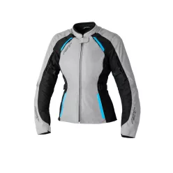 Geacă moto textil damă RST Ava argintiu/negru/albastru