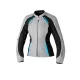 Geacă moto textil damă RST Ava argintiu/negru/albastru