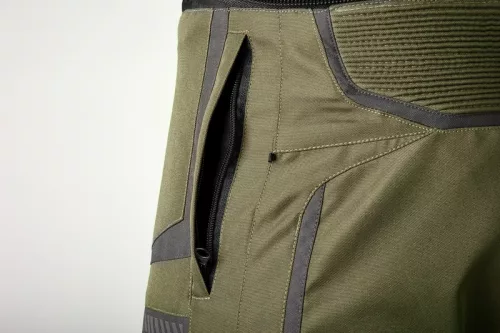 Pantaloni moto textil RST Maverick Evo kaki/gri