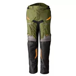 Pantaloni moto textil RST Maverick Evo kaki/gri/portocaliu