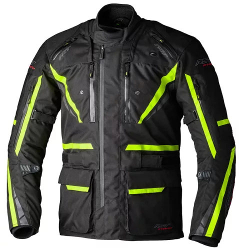 Geacă moto textil RST Pro Series Paragon 7 negru/galben fluo