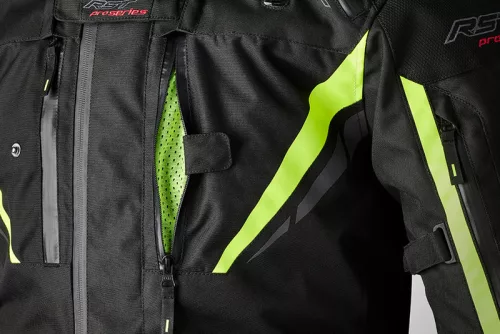 Geacă moto textil RST Pro Series Paragon 7 negru/galben fluo