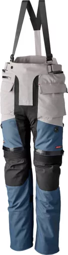 Pantaloni moto textil RST Vulcan argintiu/albastru