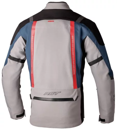 Geacă moto textil RST Pro Series Vulcan argintiu/albastru