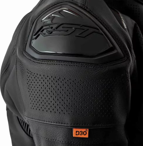 Geacă moto piele RST S1 D3O negru