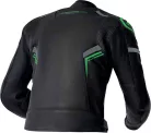 Geacă moto piele RST S1 D3O negru/verde fluo