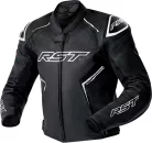 Geacă moto piele RST S1 D3O negru/alb