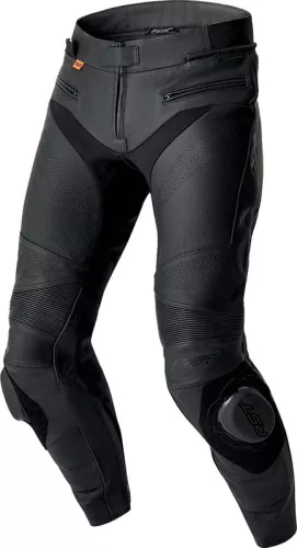 Pantaloni moto piele RST S1 D3O picior lung negru