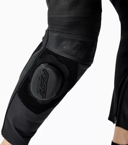 Pantaloni moto piele RST S1 D3O picior lung negru
