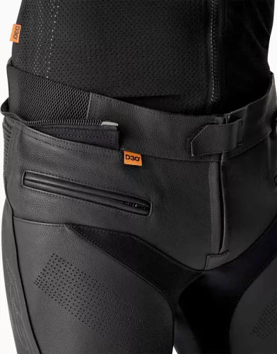 Pantaloni moto piele RST S1 D3O picior lung negru