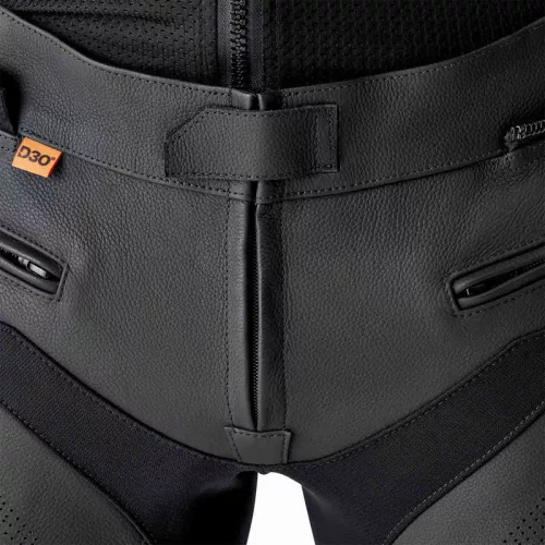 Pantaloni moto piele RST S1 D3O picior lung negru