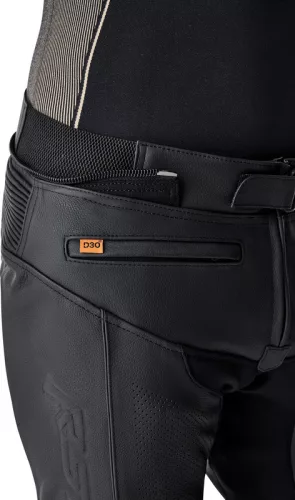 Pantaloni moto piele RST T2 D3O negru