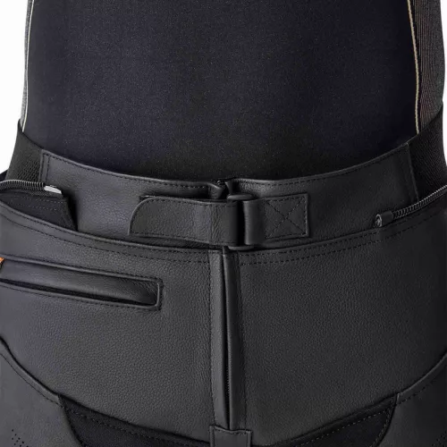 Pantaloni moto piele RST T2 D3O negru